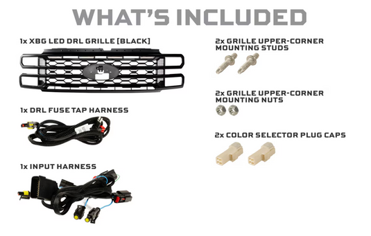 Morimoto | 2023-2026 Ford Super Duty XBG LED DRL Grille - Black