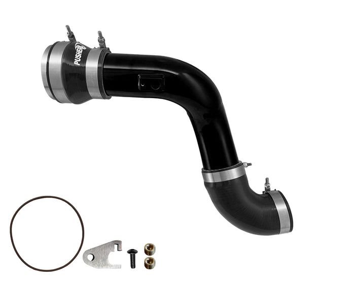 Pusher | 2017-2025 Ford F250 / F350 6.7L Power Stroke HD 3 Inch Cold Side Charge Tube W/ Throttle Valve Adapter