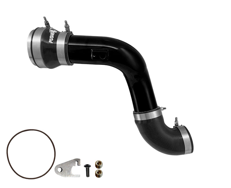 Load image into Gallery viewer, Pusher | 2017-2025 Ford F250 / F350 6.7L Power Stroke HD 3 Inch Cold Side Charge Tube W/ Throttle Valve Adapter
