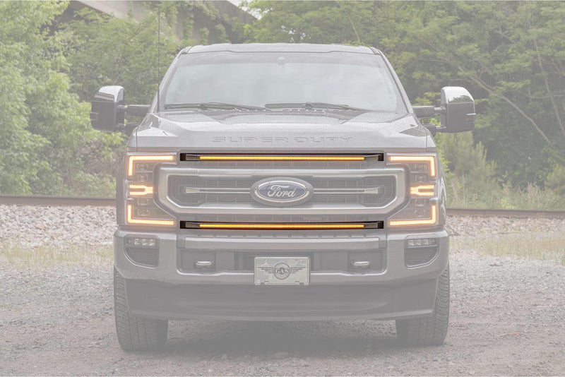 Load image into Gallery viewer, Morimoto | 2022-2022 Ford Super Duty Platinum XBG LED Grille Inserts - Amber LED
