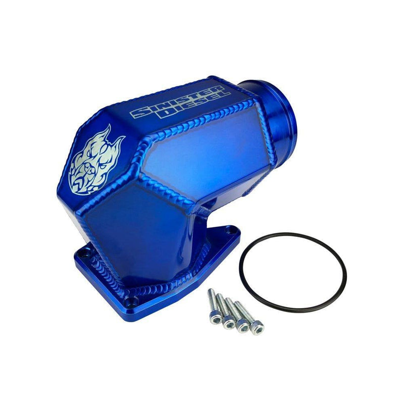 Load image into Gallery viewer, Sinister Diesel | 2003-2007 Ford 6.0L Power Stroke Hexagon Intake Elbow Without Bungs
