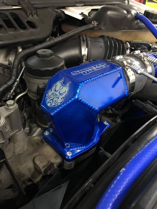 Sinister Diesel | 2003-2007 Ford 6.0L Powerstroke Intake Elbow (Hexagon) & Cold Side Charge Pipe Kit