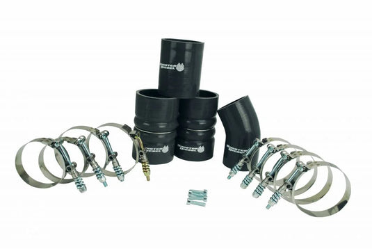 Sinister Diesel | 2003-2007 Ford 6.0L Power Stroke Single Alternator Intercooler Charge Pipe Kit & Intake Elbow - Gray