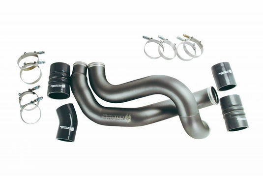 Sinister Diesel | 2003-2007 Ford 6.0L Power Stroke Single Alternator Charge Pipe Kit - Gray