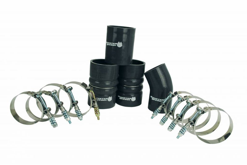 Load image into Gallery viewer, Sinister Diesel | 2003-2007 Ford 6.0L Power Stroke Single Alternator Charge Pipe Kit - Gray
