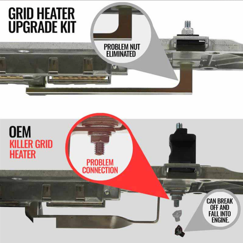 Load image into Gallery viewer, BD Diesel | 2007.5-2024 Dodge Ram 2500 / 3500 6.7L Cummins Killer Grid Heater Upgrade Kit
