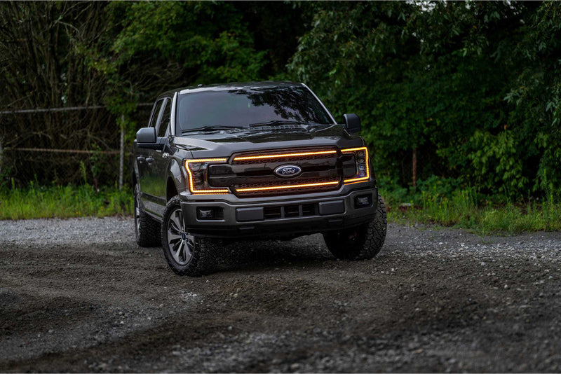 Load image into Gallery viewer, Morimoto | 2018-2020 Ford F150 XBG LED DRL Grille | Chrome / Amber DRL
