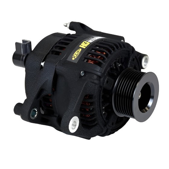 Load image into Gallery viewer, XDP | 1990-1998.5 Dodge Ram 5.9L Cummins New Wrinkle Black HD High Output Alternator
