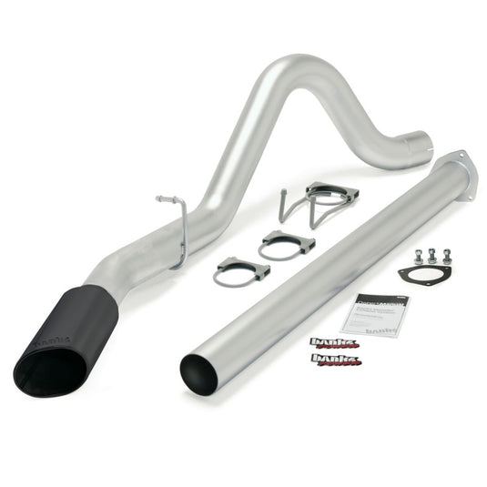Banks Power 11-13 Ford 6.7L F250-350 Monster Exh Sys - SS Single Exh w/ Blk Tip *DISCONTINUED*