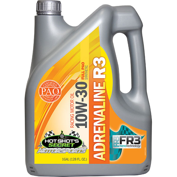 Hot Shot's Secret | Adrenaline R-Series Full Synthetic Racing Oil 10W-30 R3 - 1 Gallon