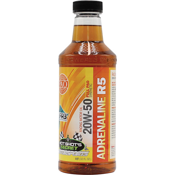 Hot Shot's Secret | Adrenaline R-Series Full Synthetic Racing Oil 20W-50 R5 - 1 Quart
