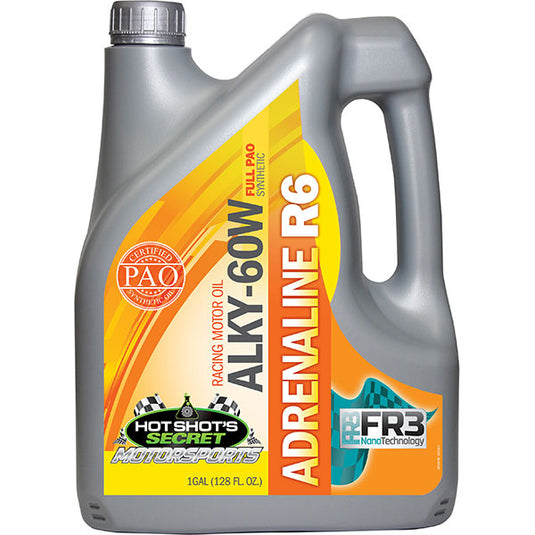 Hot Shot's Secret | Adrenaline R-Series Full Synthetic Racing Oil 60W R6 ALKY - 1 Gallon