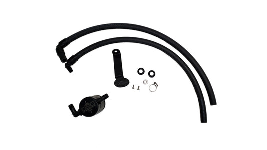 J&L 22-25 Toyota Tundra, 23-25 Sequoia 3.5L Turbo Oil Separator 3.0 Driver Side - Black Anodized