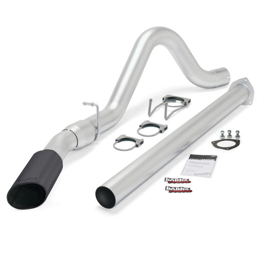 Banks Power 11-13 Ford 6.7L F250-350 Monster Exh Sys - SS Single Exh w/ Blk Tip *DISCONTINUED*