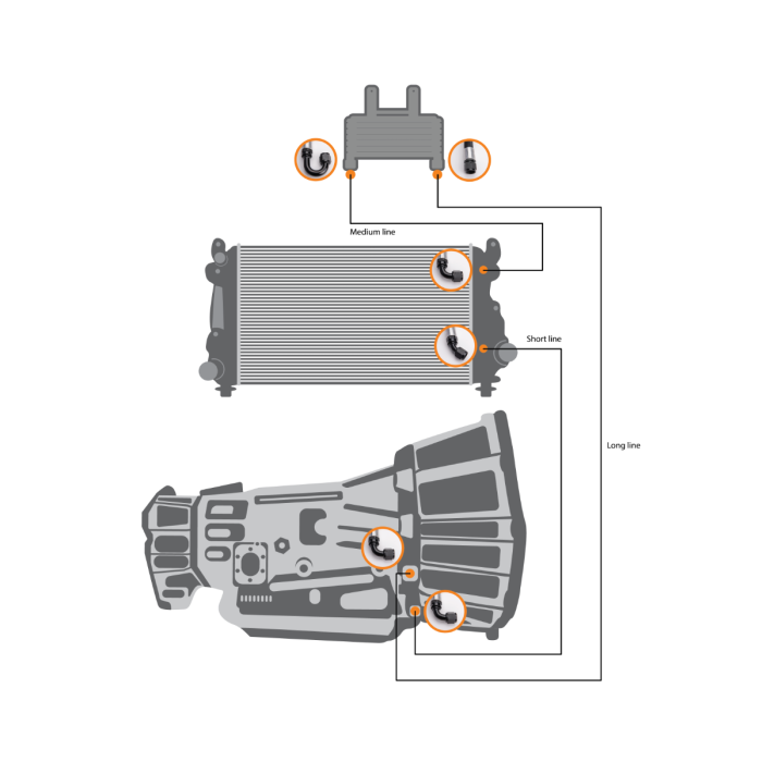 Load image into Gallery viewer, Fleece | 2015-2016 GM 2500 / 3500 LML 6.6L Duramax HD Transmission Cooler Lines
