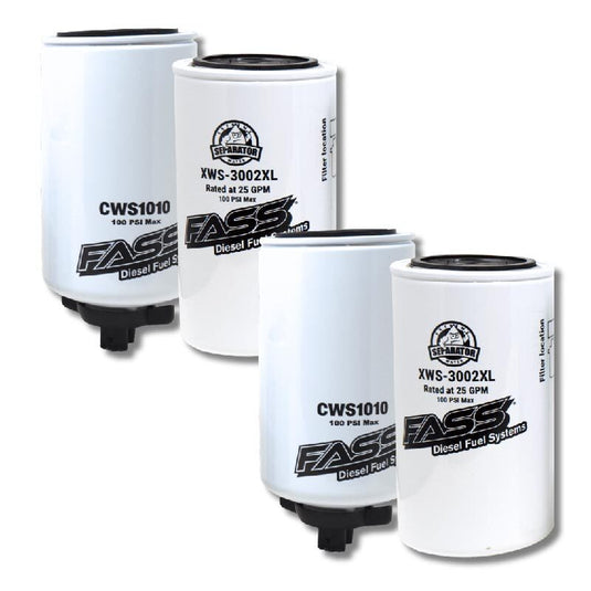 FASS Drop-In Fleet Filter Pack Contains (2) XWS3002XL & (2) CWS1010