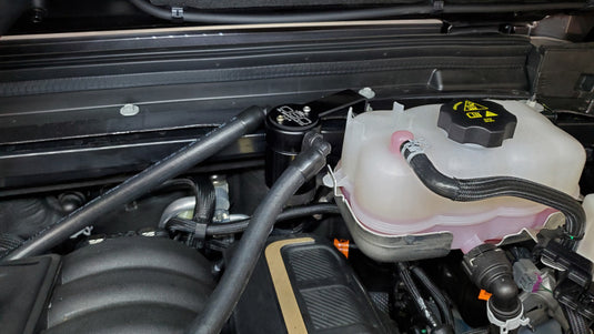 J&L 2021-2025 Jeep Wrangler 392 Oil Separator 3.0 Passenger Side - Black Anodized