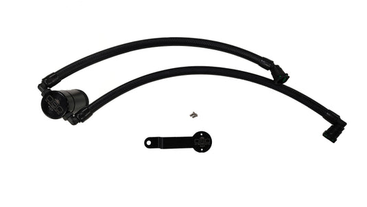 J&L 19-25 Dodge Ram 1500 3.6L PCV Side Oil Separator 3.0 - Black Anodized