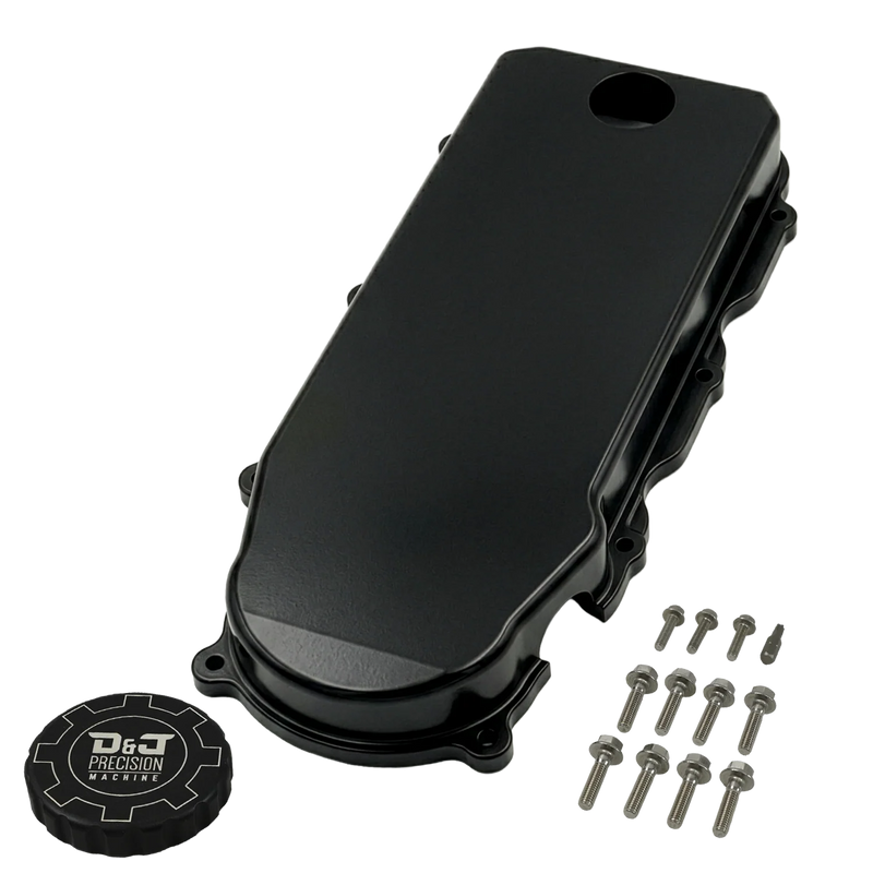 Load image into Gallery viewer, D&amp;J Precision | 2007.5-2024 Dodge Ram 6.7L Cummins Billet Breather Cover - Black
