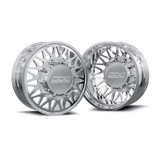 DDC Dually Wheels The Mesh Forged 20x8.25 10x225 Polished 15-25 Ford F-450 / F-550 Dodge Ram 08-25 4500 / 5500 225-20-24PL-A