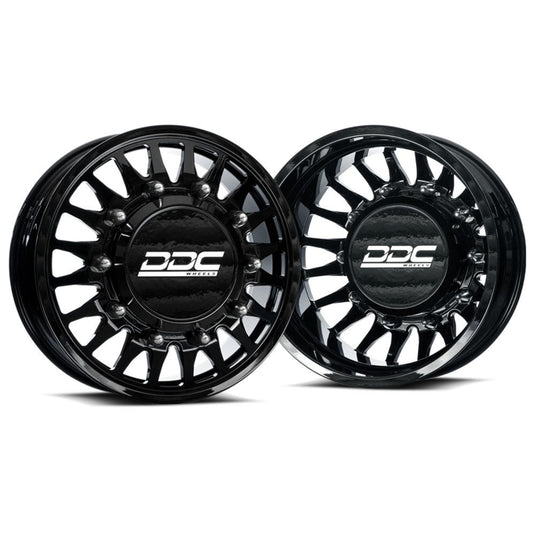 DDC Dually Wheels The Spoke Forged 20x8.25 8x200 Gloss Black 05-25 Ford F-350 11-14 Ford F-450 19-25 Ram 3500 200-20-25GB-A