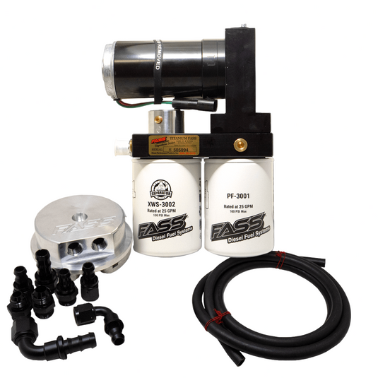 FASS | 2001-2016 GM 6.6L Duramax 290GPH No Drop Titanium Plus Fuel System