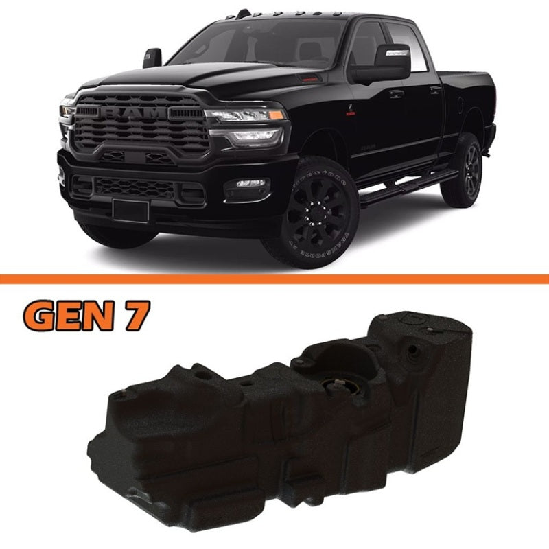 Load image into Gallery viewer, Titan Fuel Tanks 25-26 RAM 2500/3500 Cummins 4WD Crew Cab Short Bed 52 Gallon XXL Mid-Ship Fuel Tank
