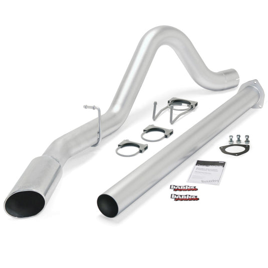 Banks Power 15 Ford 6.7L F250-350-450 CCSB/CCLB SRW Monster Exh Sys - SS Single Exh w/ Chrome Tip *DISCONTINUED*