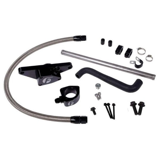 Fleece 2003-2005 Dodge Ram 5.9L Cummins Auto Trans Coolant Bypass Kit - Stainless Steel Braided Line FPE-CLNTBYPS-CUMMINS-0305-SS