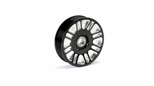 Fleece 2003-2018 Dodge Ram 2500 / 3500 Cummins Upper Fan Pulley Idler (Black Contrast) FPE-34657-BLK-SPK