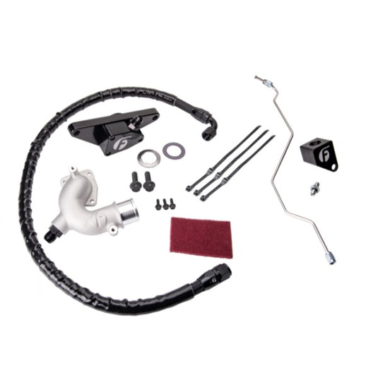 Fleece 2007.5-2012 Dodge Ram 6.7L Cummins Coolant Bypass Kit - Black FPE-CLNTBYPS-CUMMINS-0712