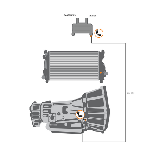 Fleece Performance | 2001-2010 GM 6.6L Duramax Replacement Transmission Line (LB7/LMM) - Long Line