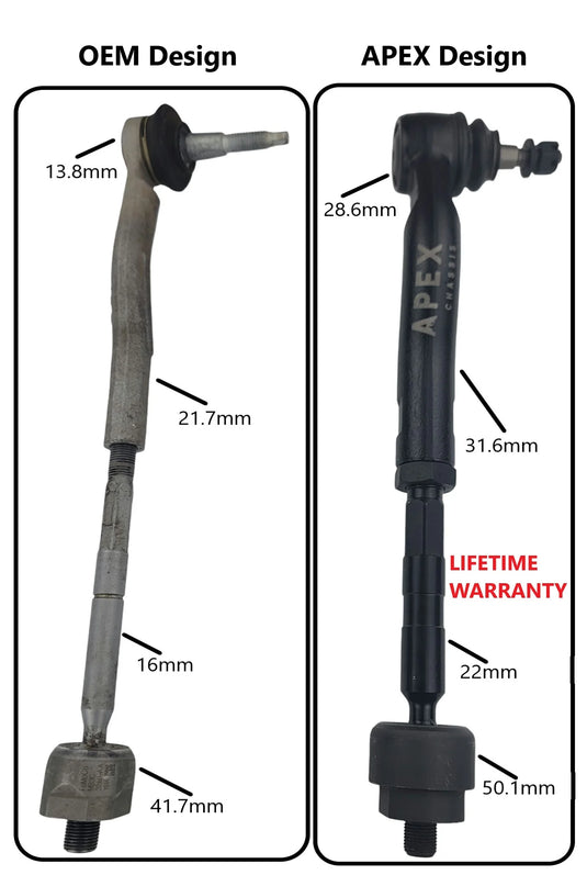 Apex Chassis | 2020-2024 Ford Bronco 4WD Tie Rod Kit
