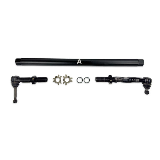 Apex Chassis | 2005-2016 Ford F250 / F350 Super Duty 4WD Drag Link Kit Black Aluminum