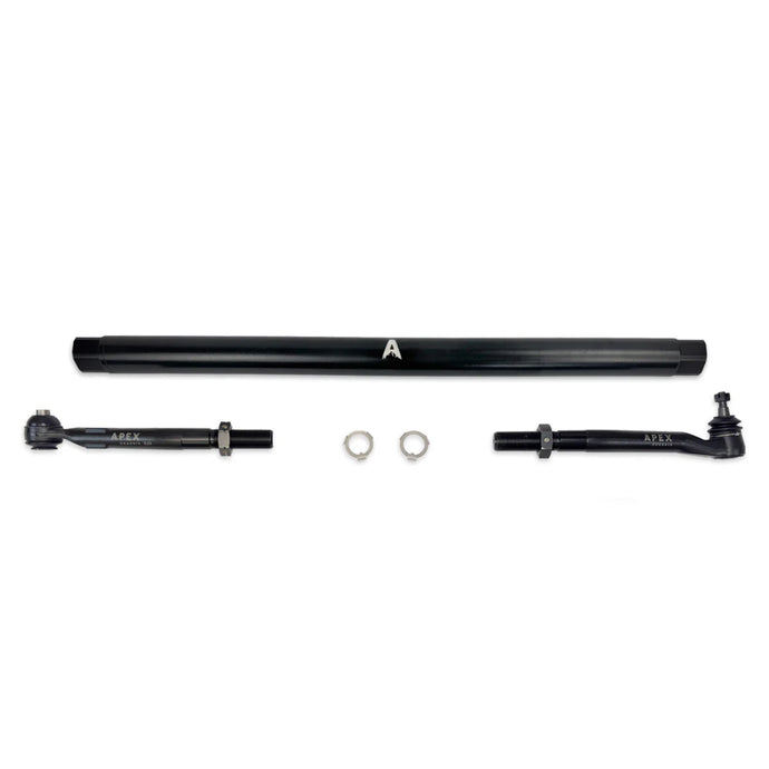 Apex Chassis | 2005-2025 Ford F250 / F350 Super Duty 4WD Pro Lock Tie Rod Kit Black Aluminum