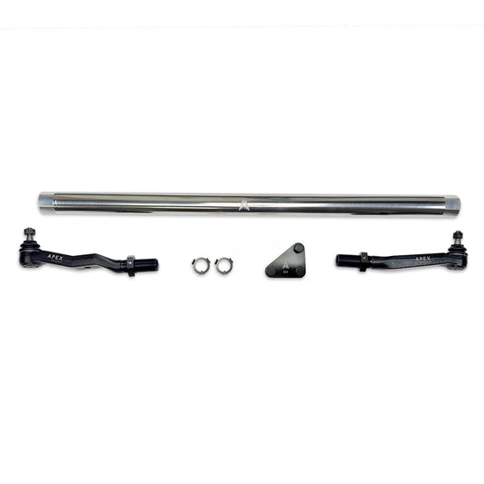 Apex Chassis | 2014-2024 Dodge Ram 2500 / 3500 4WD Pro Lock Tie Rod Kit Polished Aluminum