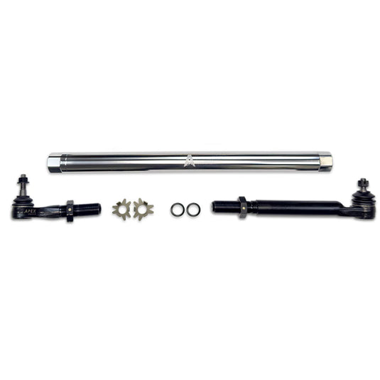 Apex Chassis | 2014-2024 Dodge Ram 2500 / 3500 4WD Drag Link Kit Polished Aluminum