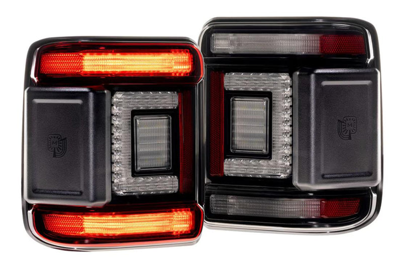 Load image into Gallery viewer, Morimoto | 2018-2024 Jeep Wrangler JL XB LED Smoked Tail Lights
