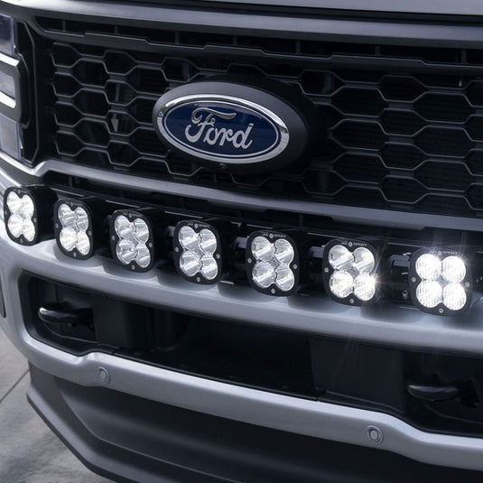 Baja Designs | 2023-2025 Ford Super Duty 7XL Clear Multi-Pattern Linkable Bumper Light Kit W/ Toggle