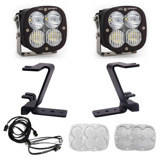 Baja Designs | 2023-2025 Ford Super Duty XL Sport Clear Driving / Combo A-Pillar Light Kit W/ Upfitter