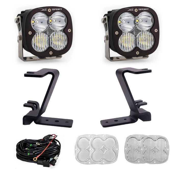 Baja Designs | 2023-2025 Ford Super Duty XL Sport Clear Driving / Combo A-Pillar Light Kit W/ Toggle