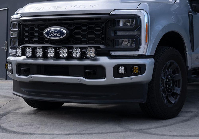 Load image into Gallery viewer, Baja Designs | 2023-2025 Ford Super Duty 7XL Clear Multi-Pattern Linkable Bumper Light Kit W/ Toggle
