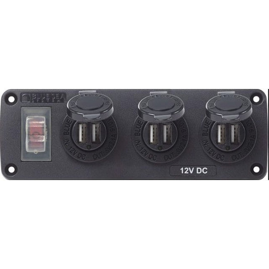 Genesis Offroad Three Socket Accessory Panel 171-12VP-3