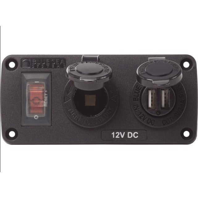 Load image into Gallery viewer, Genesis Offroad Two Socket Accessory Panel 171-12VP-2
