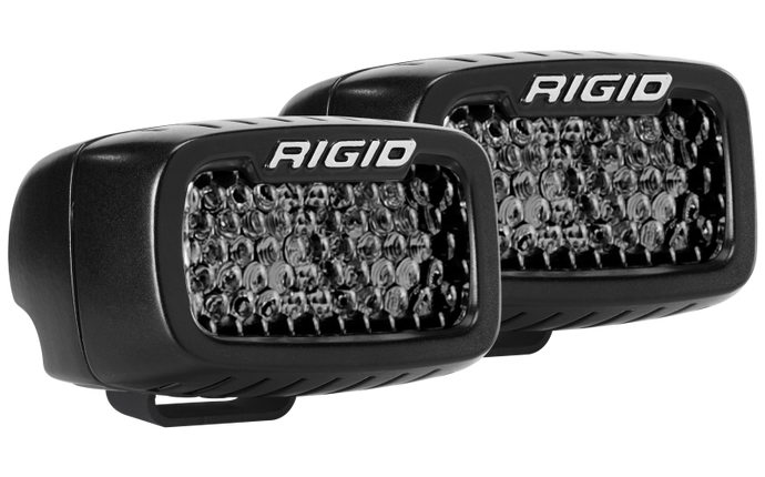 Rigid Industries | SR-M Series PRO Midnight Edition - Spot - Diffused - Pair