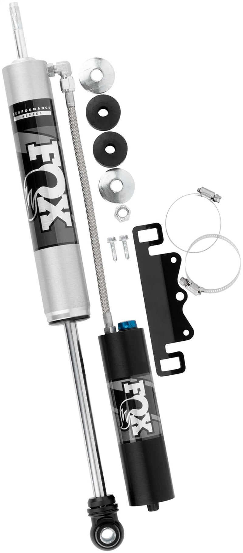 Load image into Gallery viewer, Fox | 2017-2023 Ford Super Duty 4WD 2.0 Performance Series Remote Reservoir Front Shock With Adjuster | 0-1.5 Inch Lift
