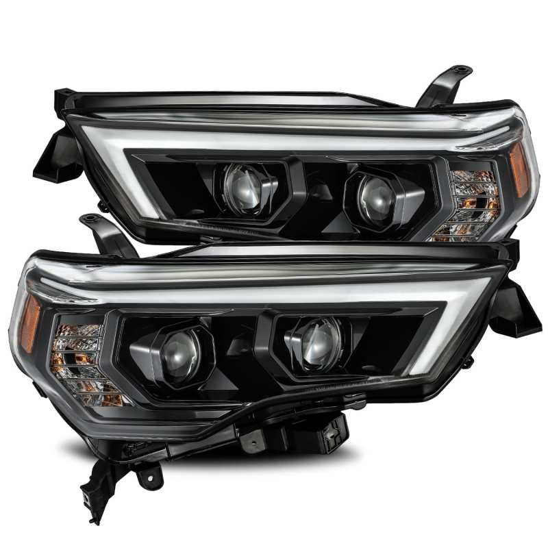 Load image into Gallery viewer, AlphaRex 14-20 Toyota 4Runner PRO-Series Projector Headlights Plank Style Alpha Black w/Seq Signal
