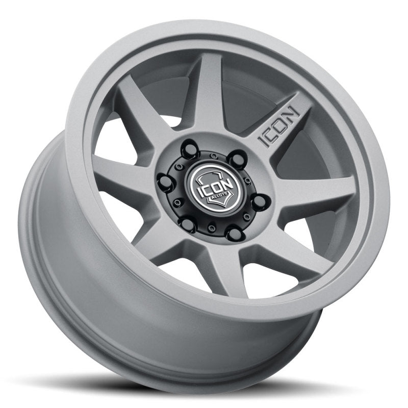 Load image into Gallery viewer, ICON Rebound 17x8.5 6x5.5 25mm Offset 5.75in BS 95.1mm Bore Charcoal Wheel
