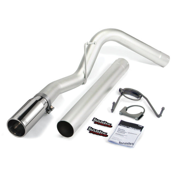 Banks Power | 2007.5-2012 Dodge Ram 6.7L Cummins SCLB / MCSB Monster Exhaust System - 4 Inch SS Single Exhaust With Chrome Tip