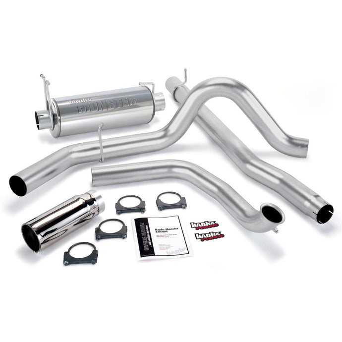 Banks Power | 1999-2003 Ford 7.3L Power Stroke Monster Exhaust System - SS Single Exhaust With Chrome Tip